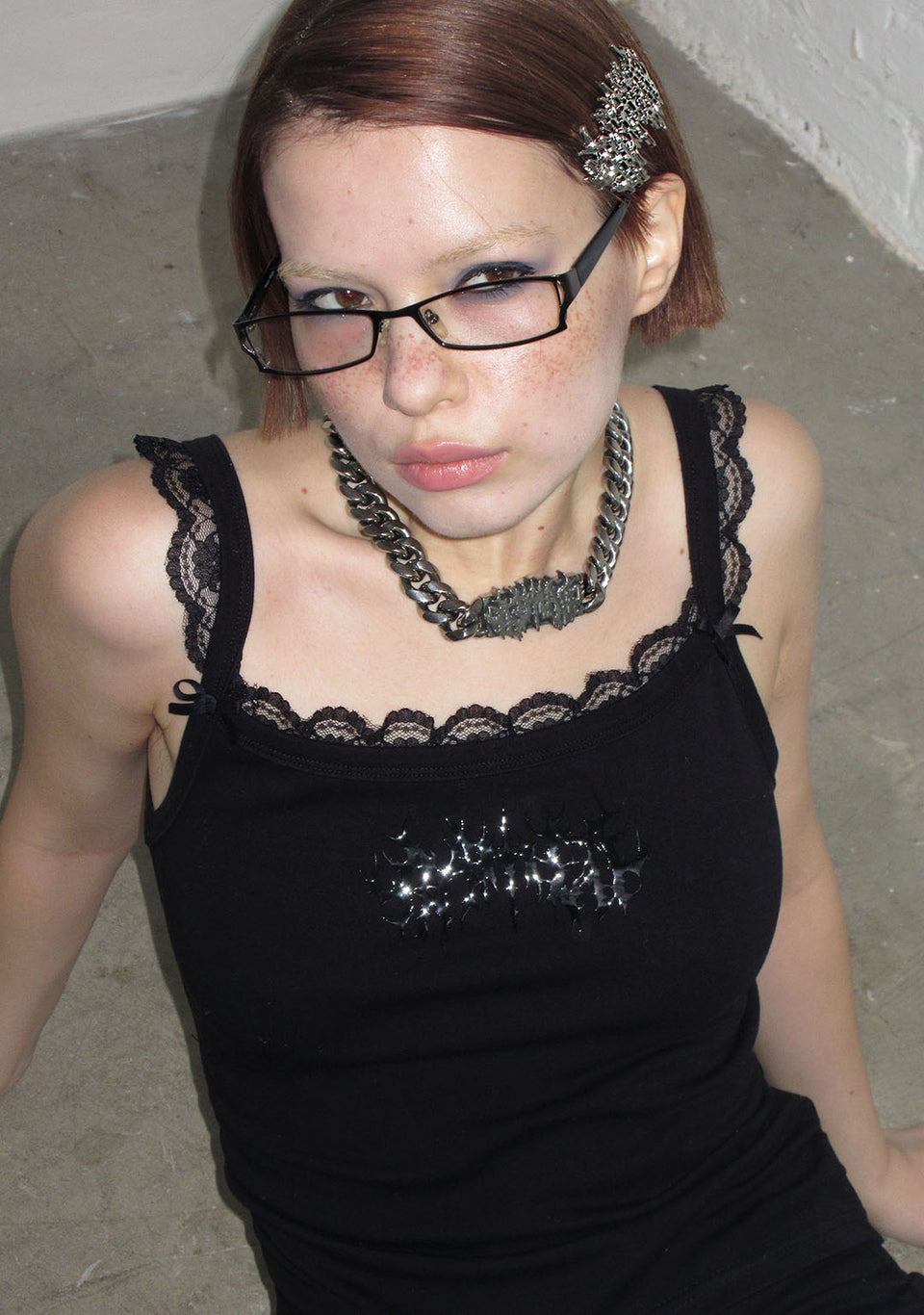 GHOST CAMI TANK BLACK