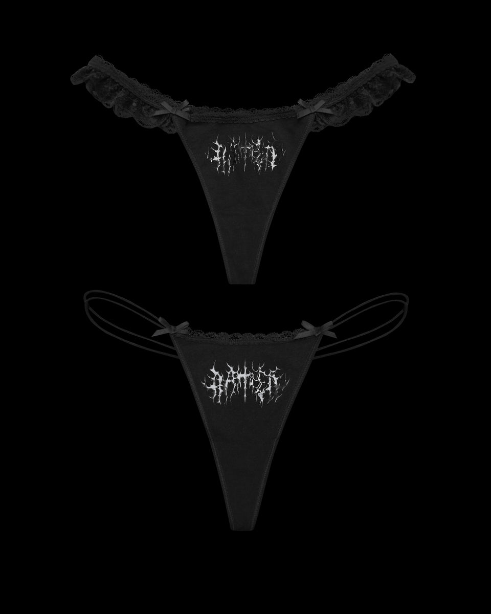 GHOST THONG BLACK (2 PACK)