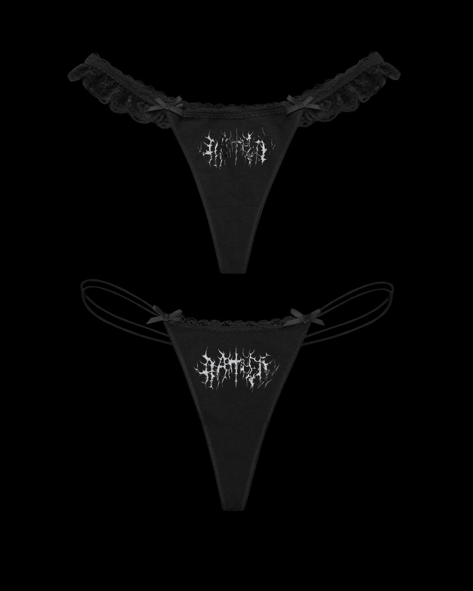 GHOST THONG BLACK (2 PACK)