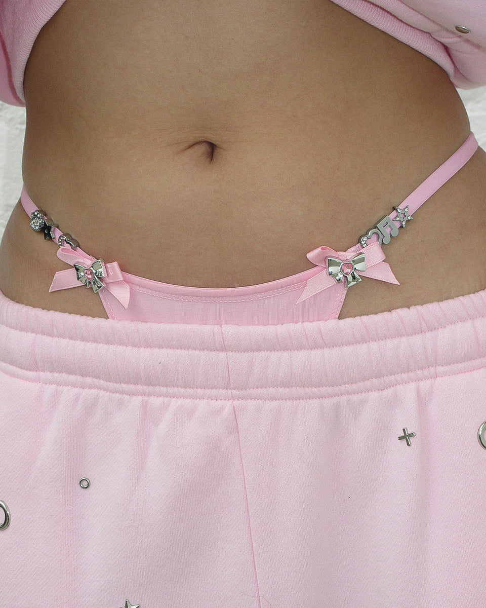 GLITCH CHARM G-STRING BABY PINK