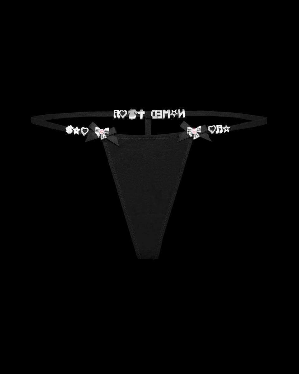 GLITCH CHARM G-STRING BLACK