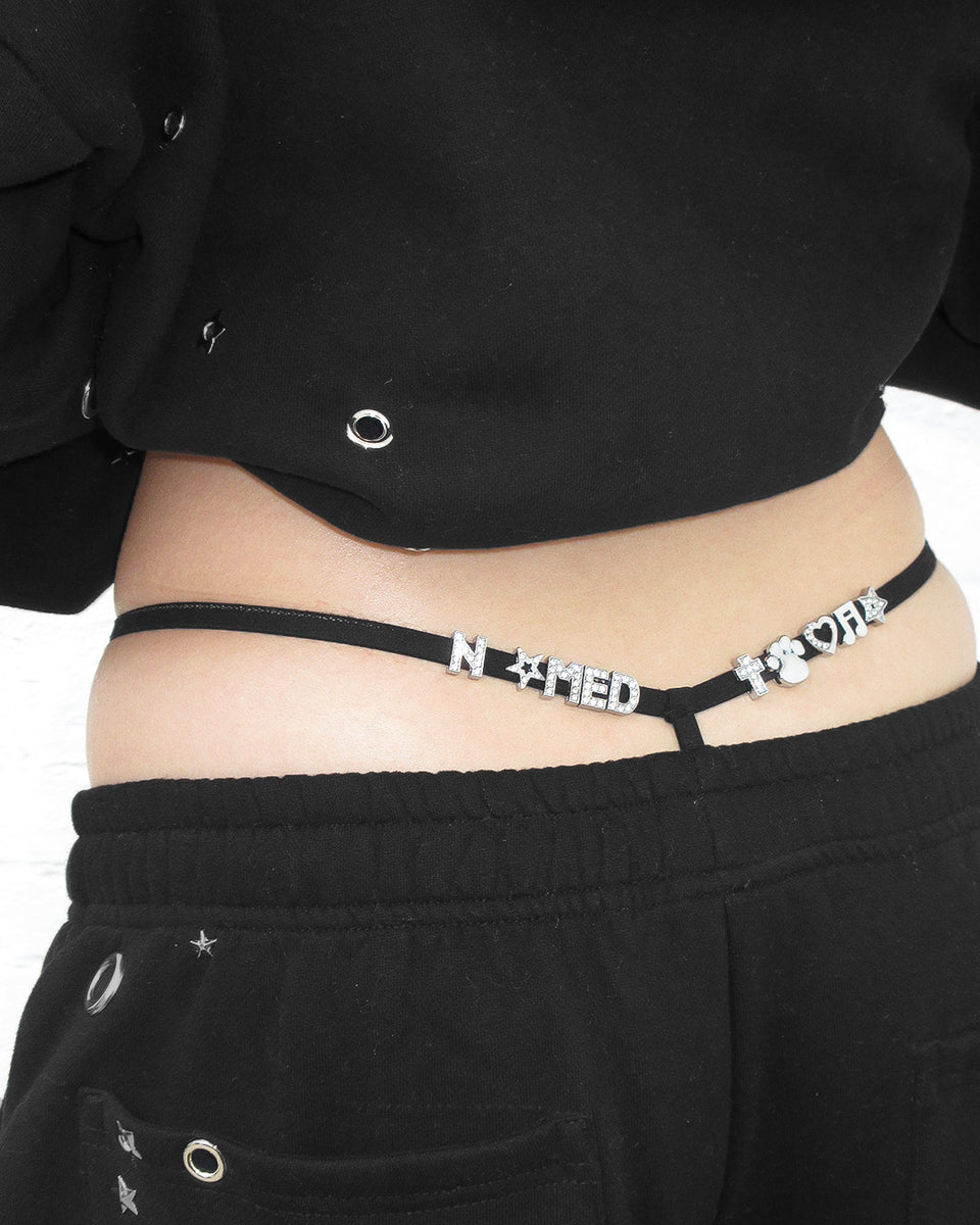 GLITCH CHARM G-STRING BLACK