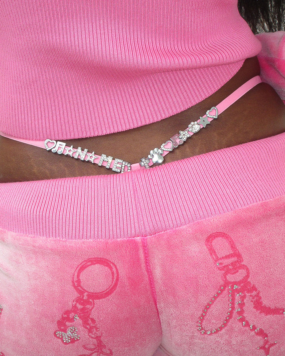 GLITCH CHARM G-STRING HOT PINK