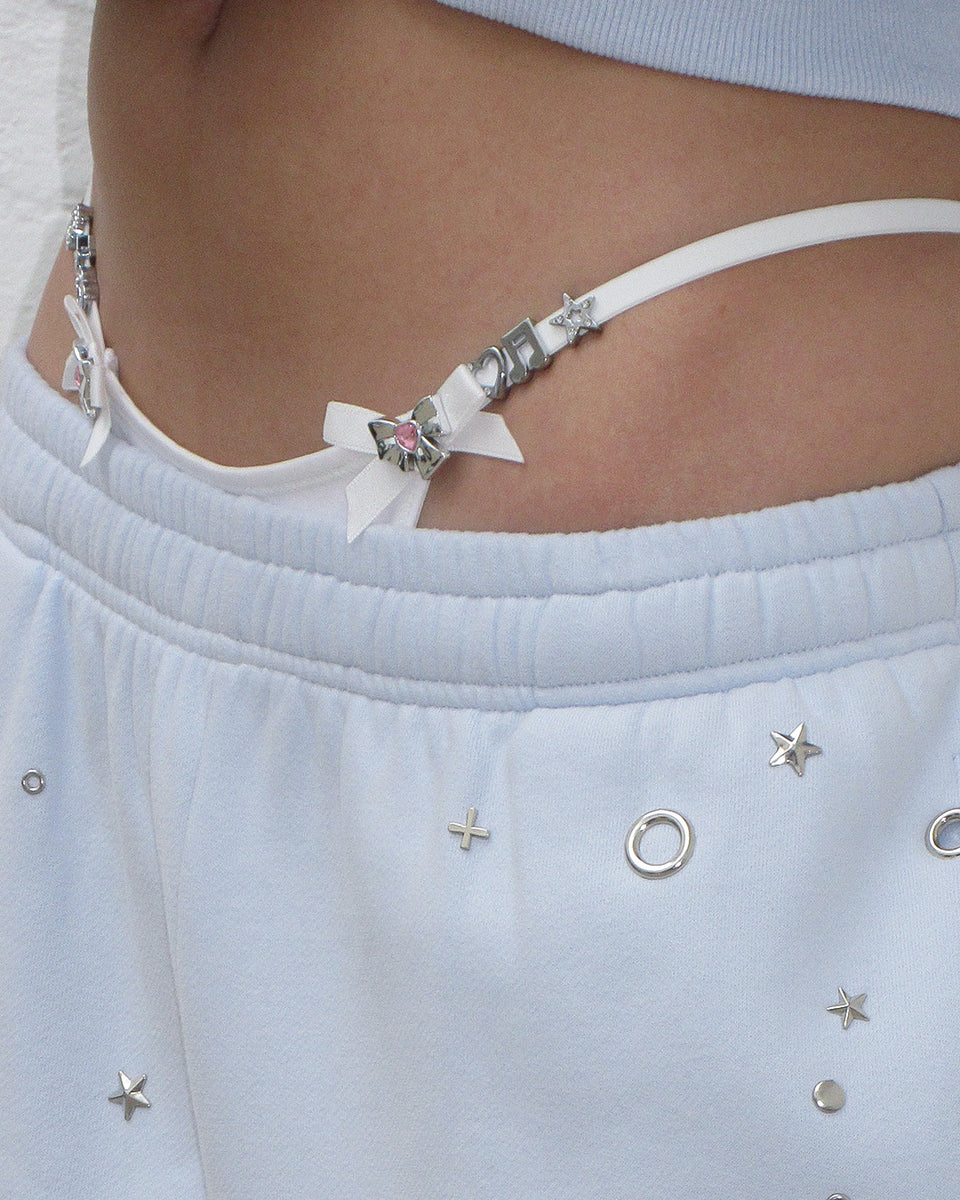 GLITCH CHARM G-STRING WHITE
