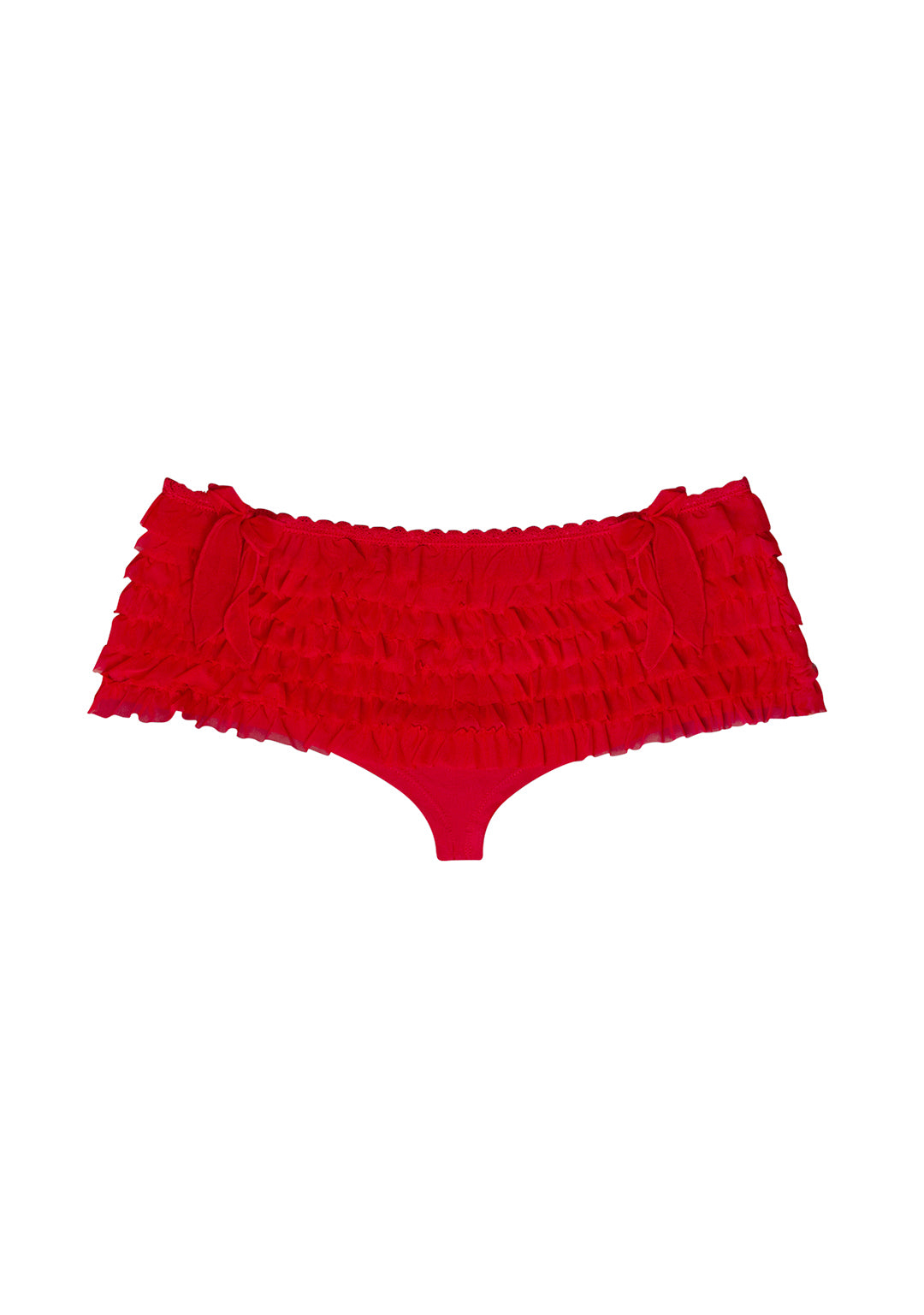 Lovebite Mesh Ruffle Micro Hotpant Shorts Red – NAMED COLLECTIVE®