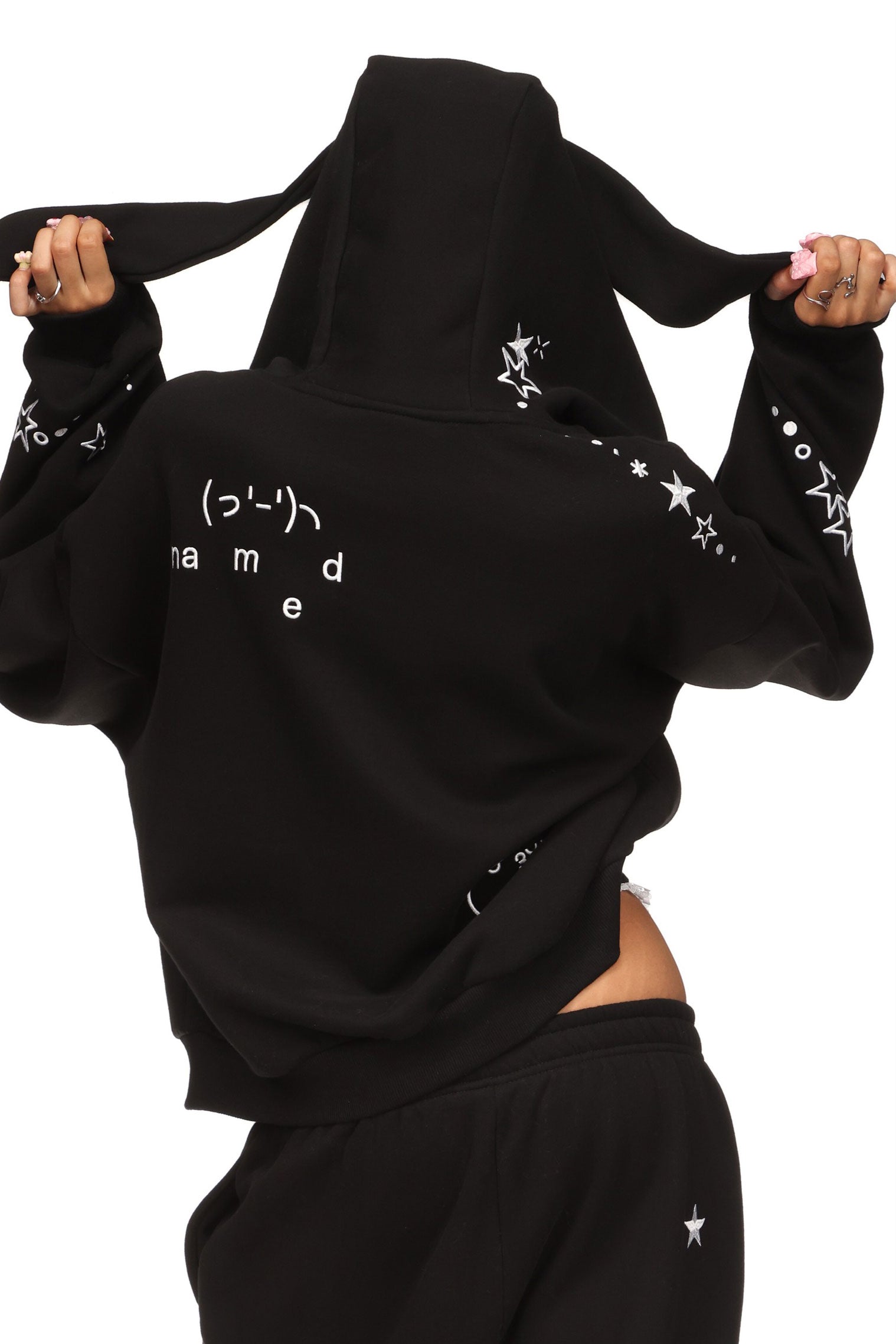 Malfunction Bunny Zip Hoodie Black (Detachable Ears) – NAMED