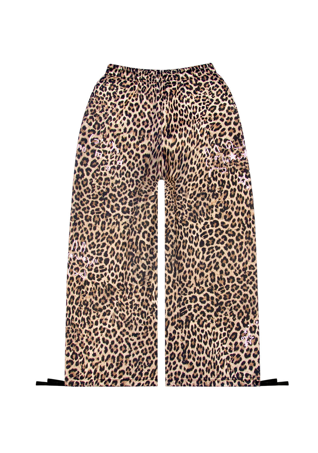 MALFUNCTION EMBROIDERED OVERSIZED SWEATPANTS LEOPARD