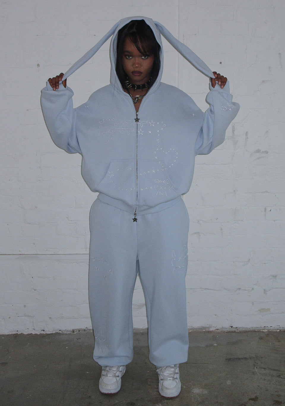 MALFUNCTION SWEATPANTS BABY BLUE