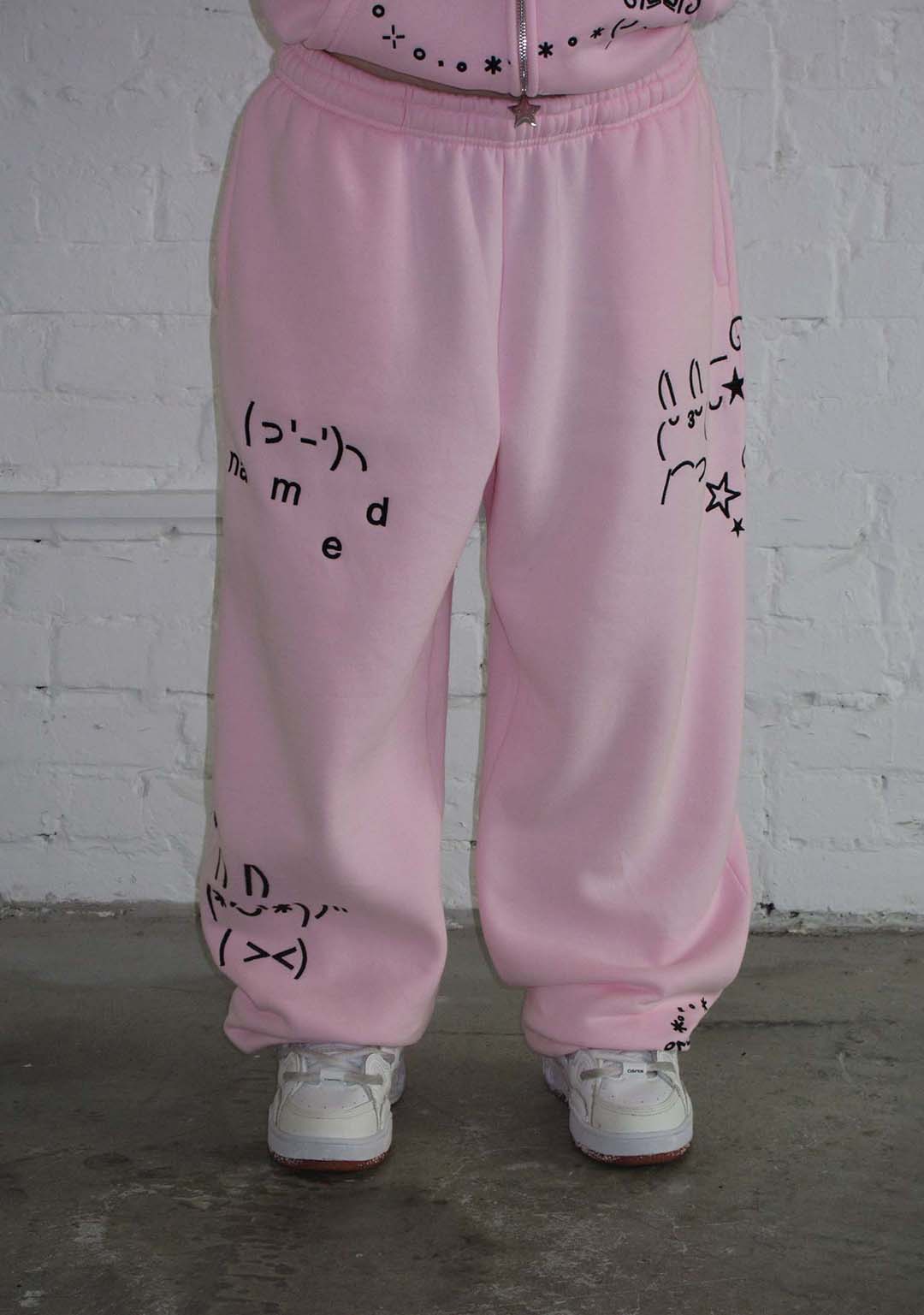 MALFUNCTION SWEATPANTS BABY PINK - Main Image