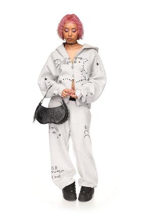 MALFUNCTION SWEATPANTS GREY MARL