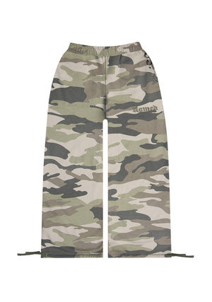 MIDNIGHT EYELET OVERSIZED SWEATPANTS CAMO