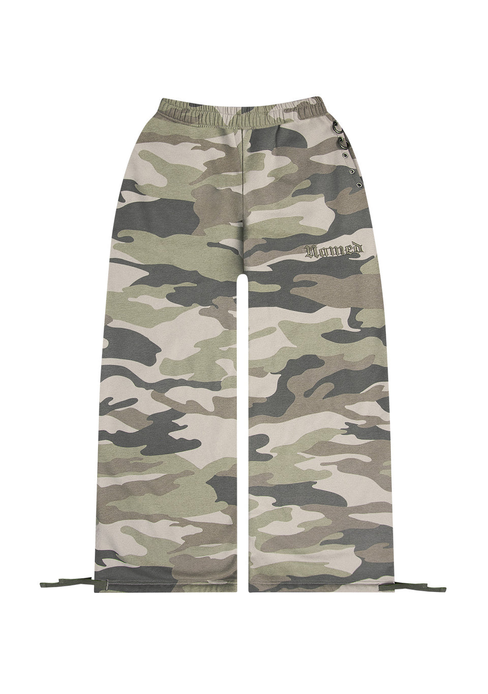 MIDNIGHT EYELET OVERSIZED SWEATPANTS CAMO