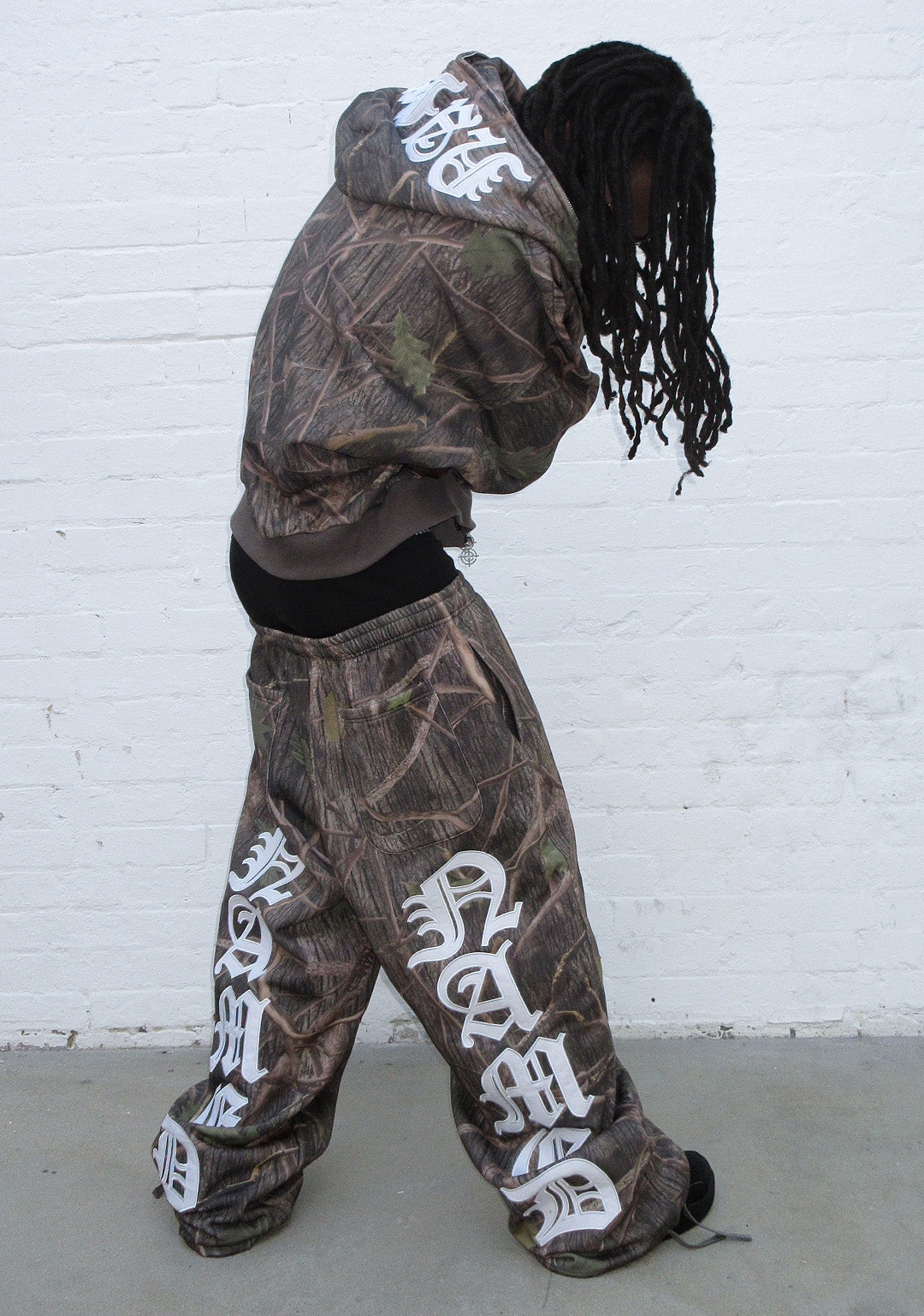 MISSION RHINESTONE ZIP HOODIE TREE CAMO