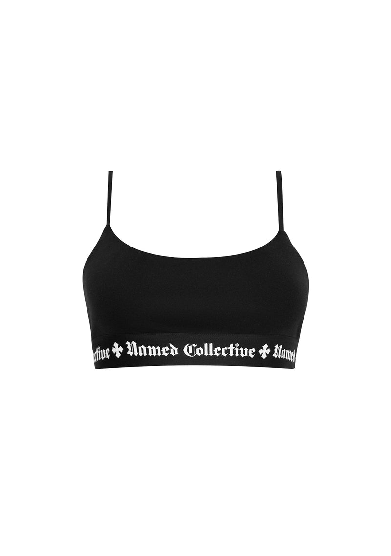 NAMED CLASSICS LOGO BRALET BLACK