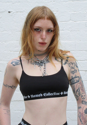 NAMED CLASSICS LOGO BRALET BLACK
