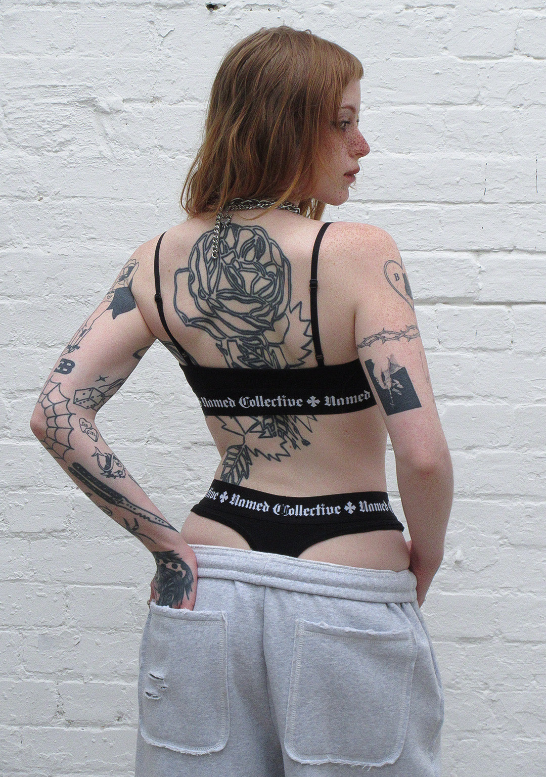 NAMED CLASSICS LOGO BRALET BLACK