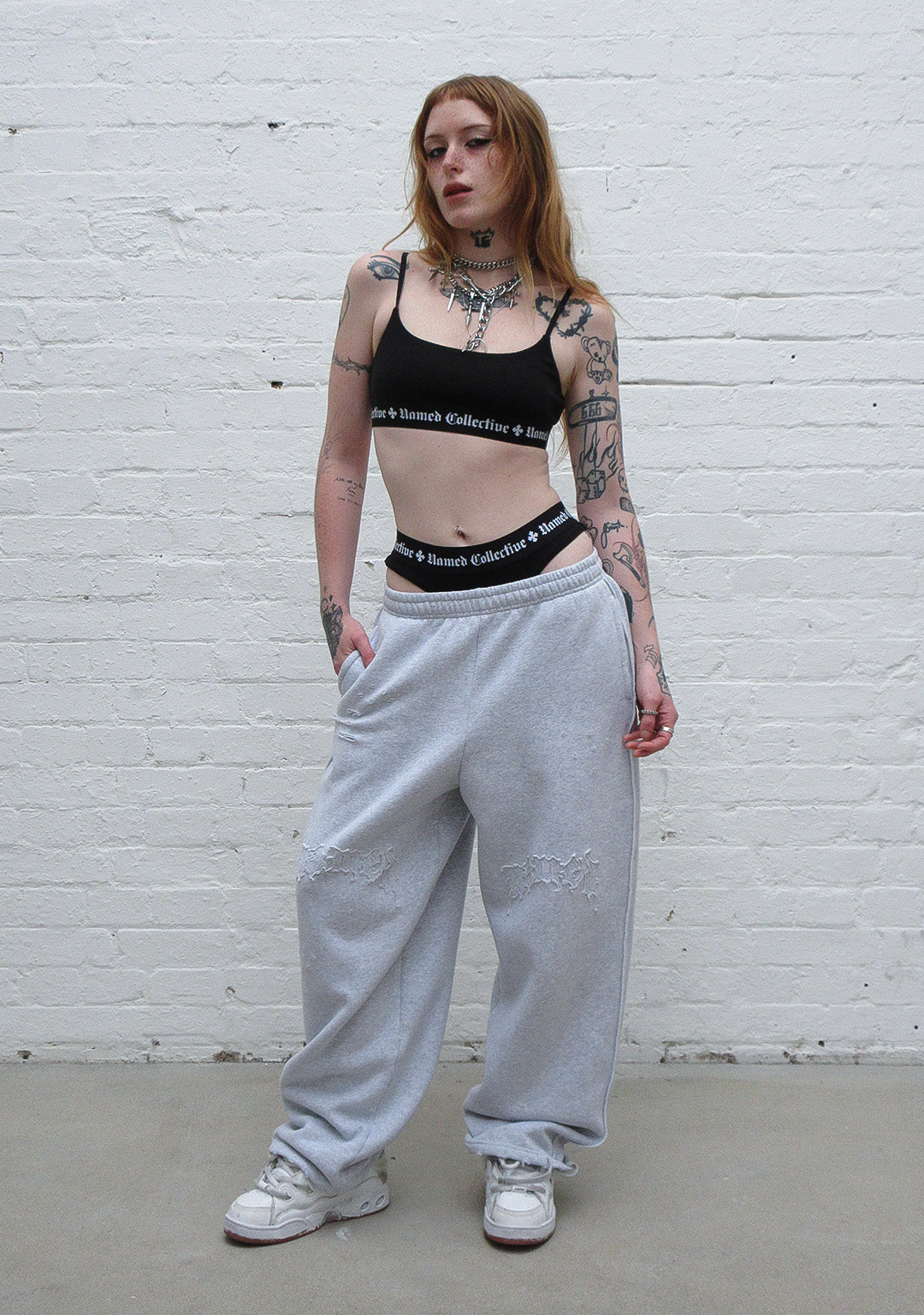 NAMED CLASSICS LOGO BRALET BLACK