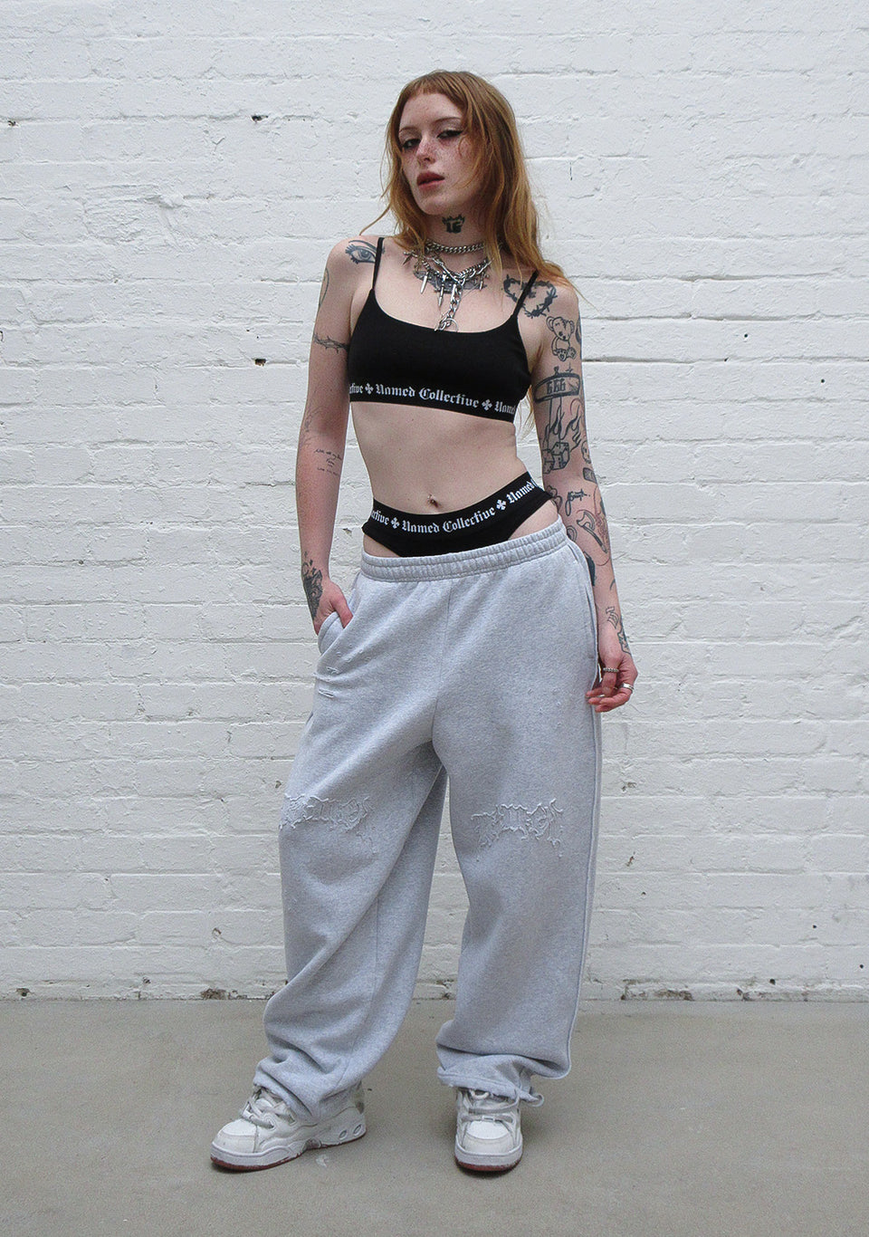 NAMED CLASSICS LOGO BRALET BLACK