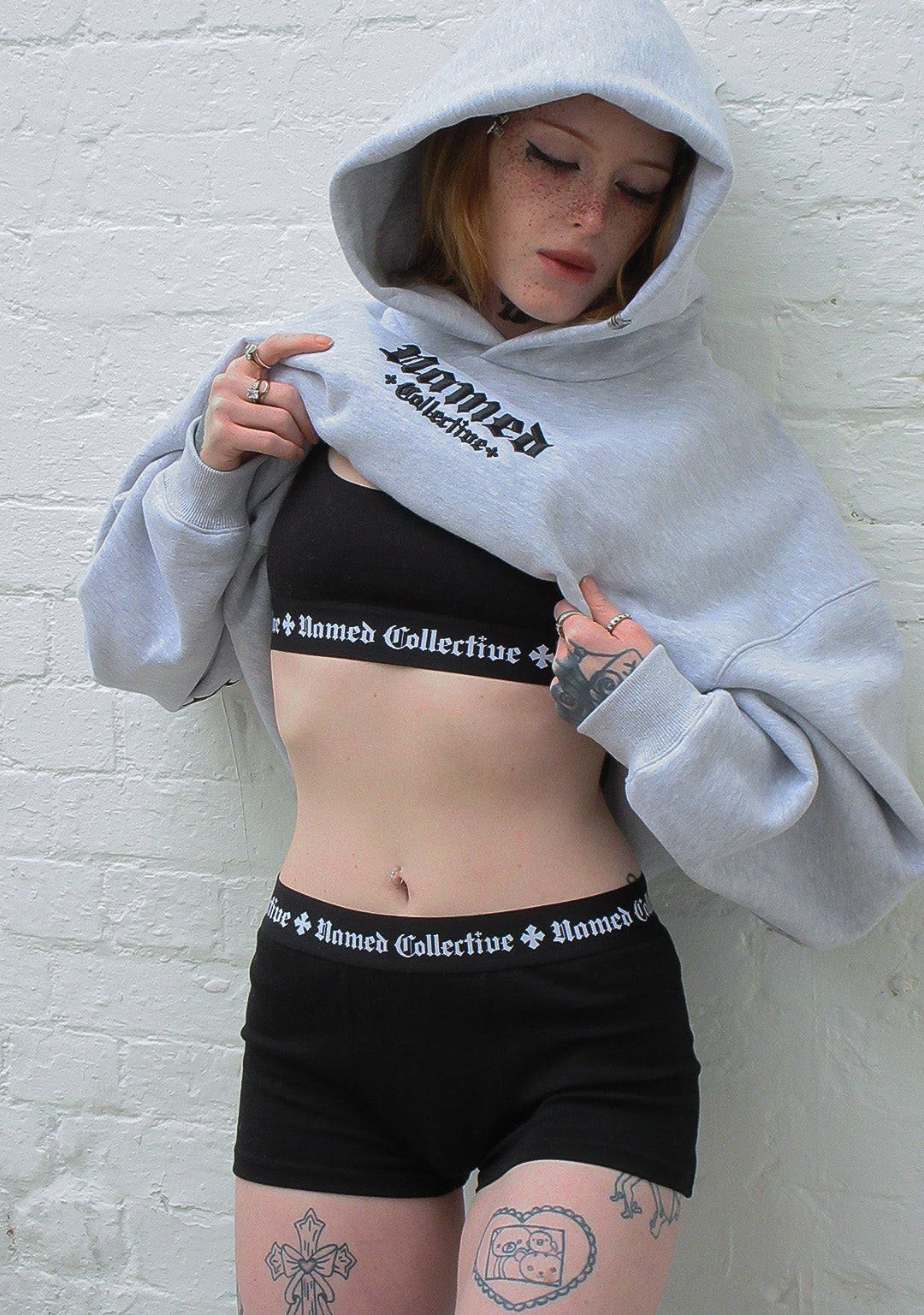 NAMED CLASSICS LOGO BRALET BLACK