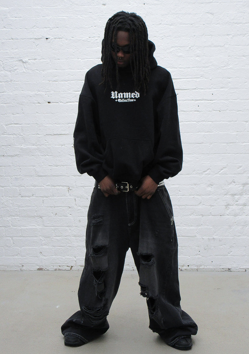 NAMED CLASSICS LOGO PULLOVER HOODIE BLACK