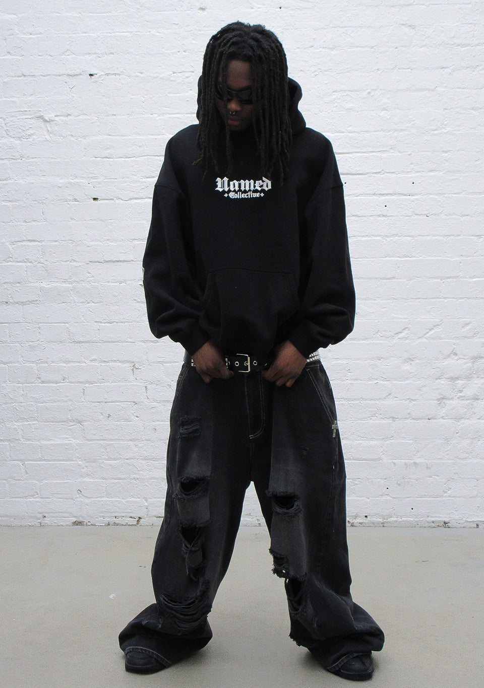 NAMED CLASSICS LOGO PULLOVER HOODIE BLACK