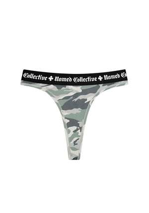 NAMED CLASSICS LOGO THONG CAMO