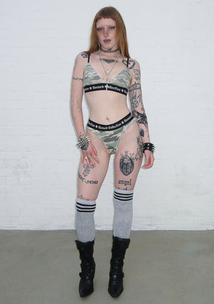 NAMED CLASSICS LOGO TRIANGLE BRALETTE CAMO