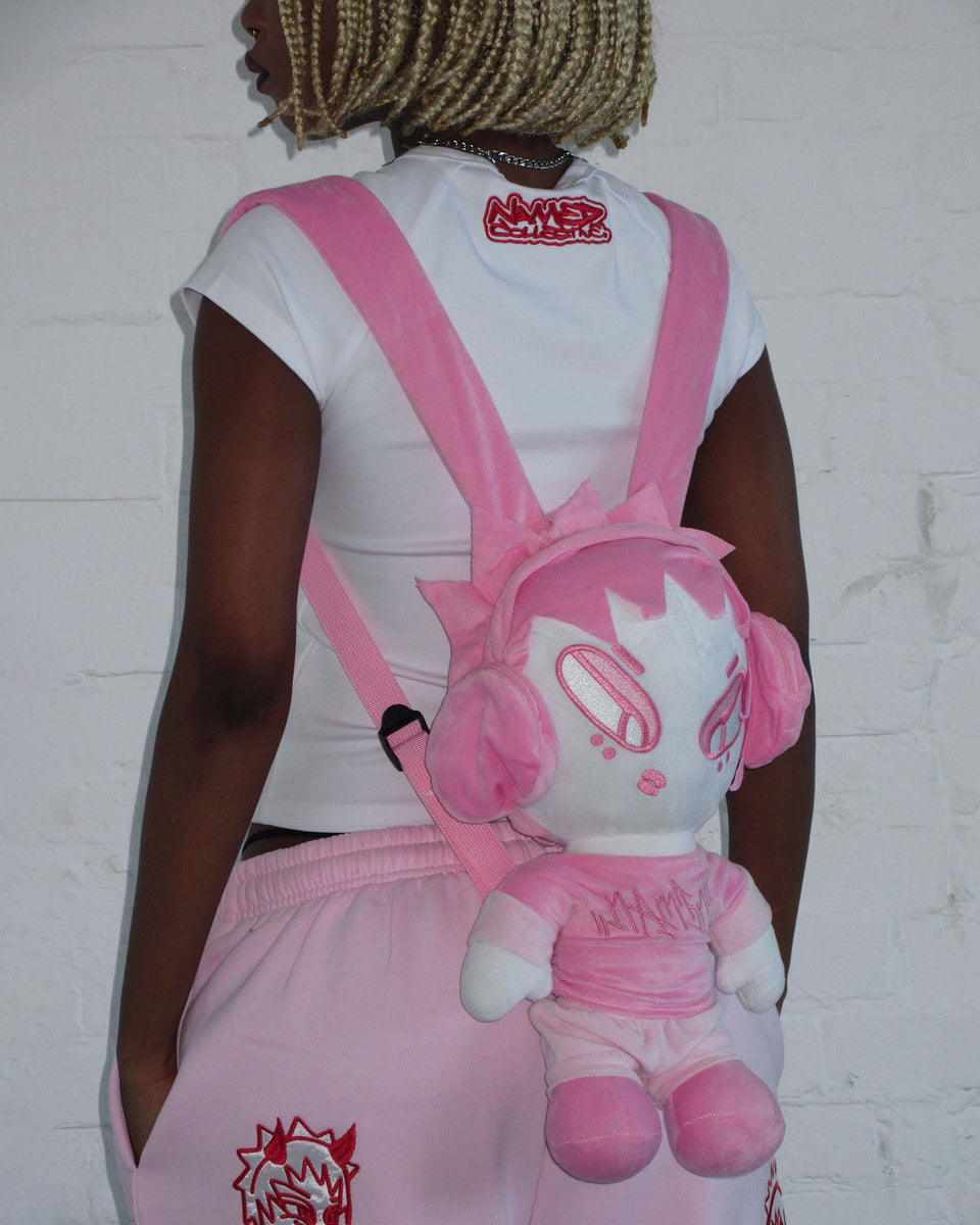 NAMED WORLD MASCOT PLUSHIE BACKPACK PINK