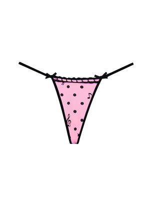 NOVA POLKA DOT G-STRING BABY PINK