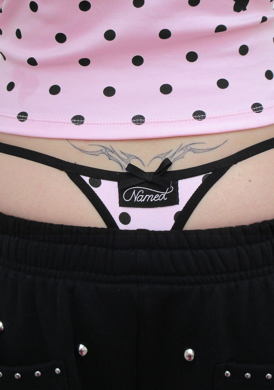NOVA POLKA DOT G-STRING BABY PINK