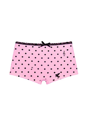 NOVA POLKA DOT MICRO HOTPANT SHORTS BABY PINK