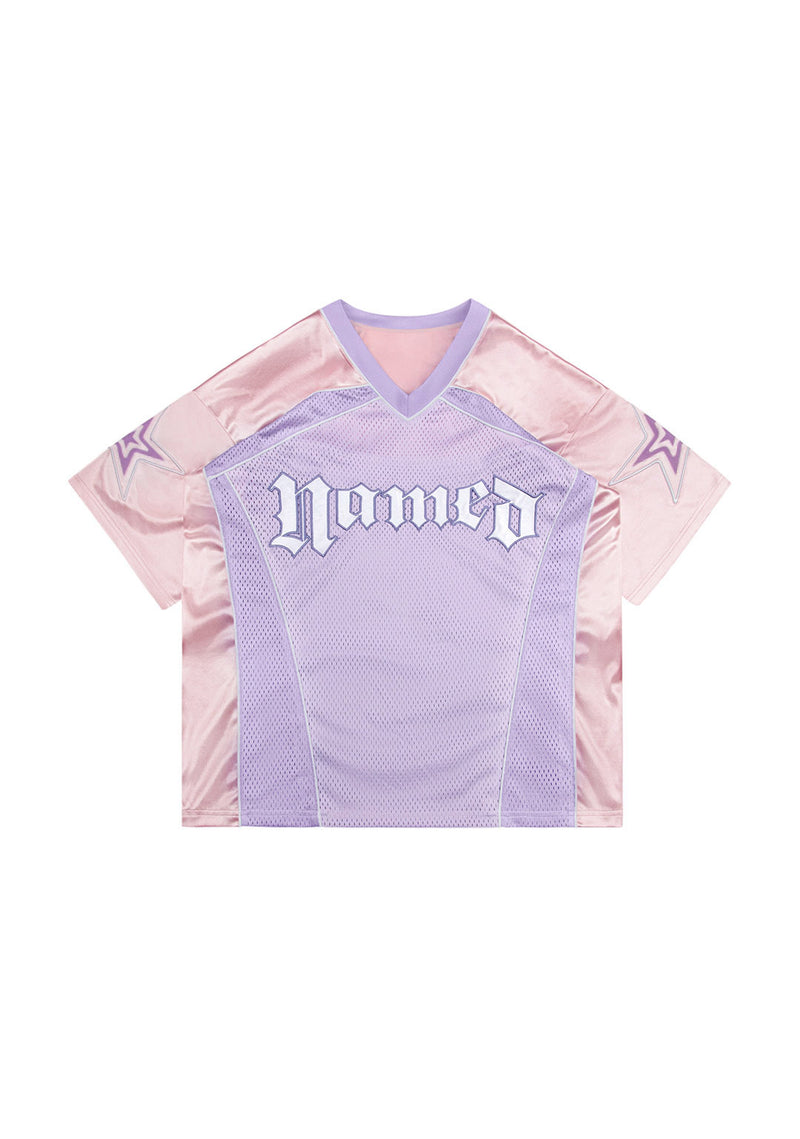 Nth ACTIVE AIRTEX MESH OVERSIZED JERSEY BABY PINK