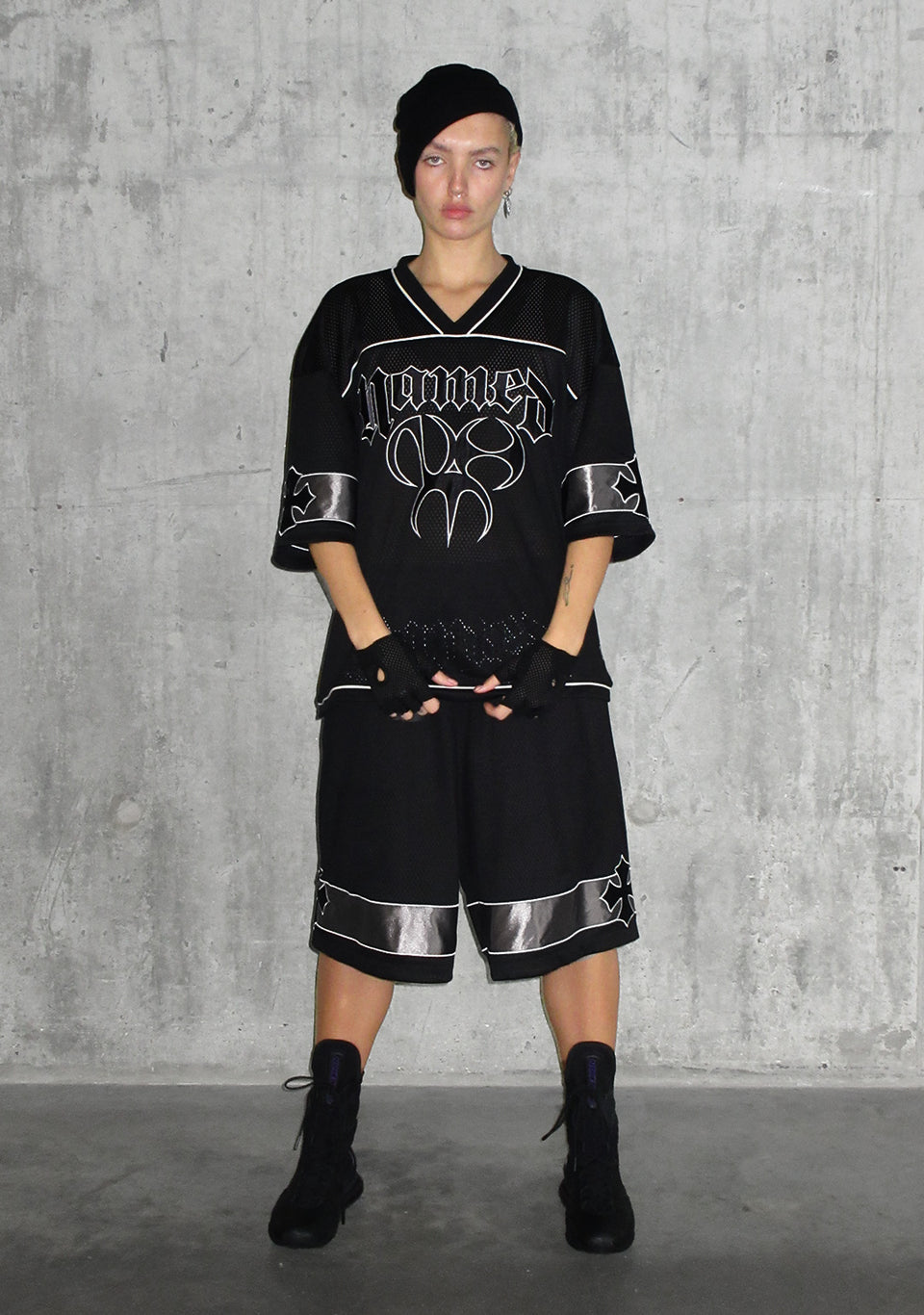 Nth ACTIVE AIRTEX MESH OVERSIZED JERSEY BLACK