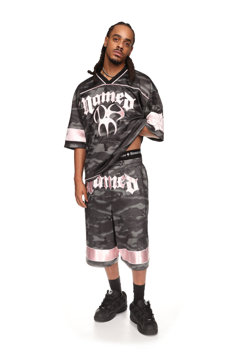 Nth ACTIVE AIRTEX MESH OVERSIZED SHORTS CAMO