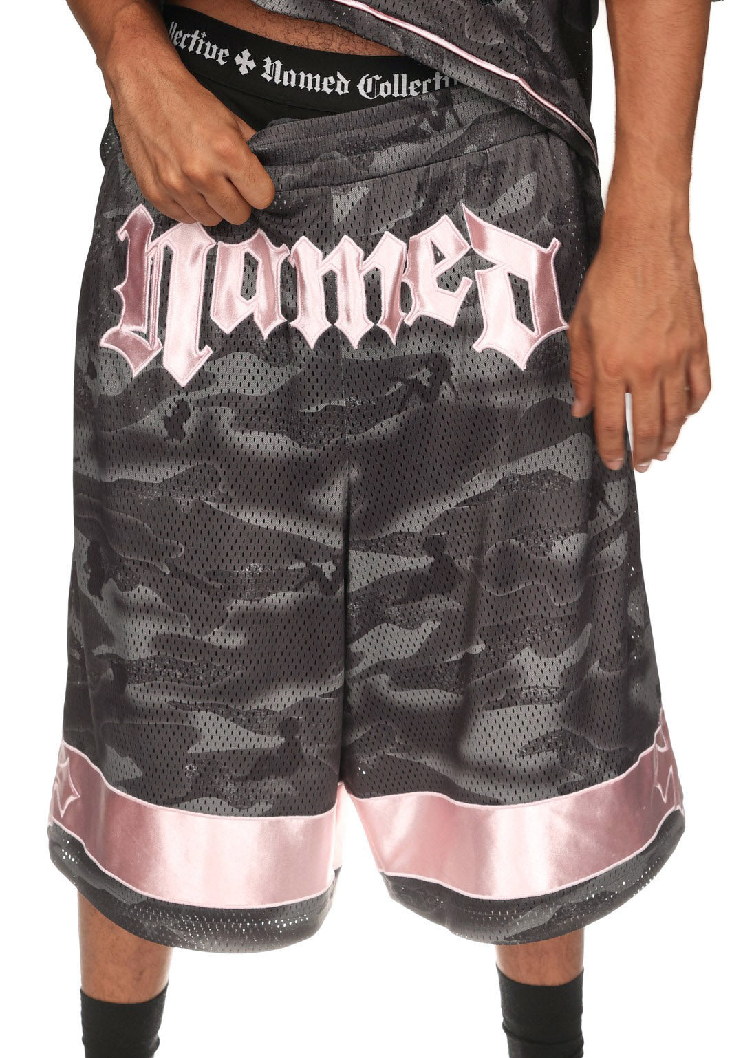 Nth ACTIVE AIRTEX MESH OVERSIZED SHORTS CAMO