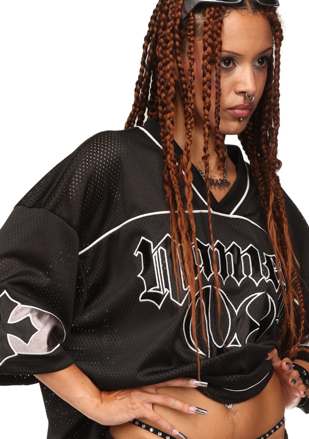 Nth ACTIVE AIRTEX MESH OVERSIZED JERSEY BLACK