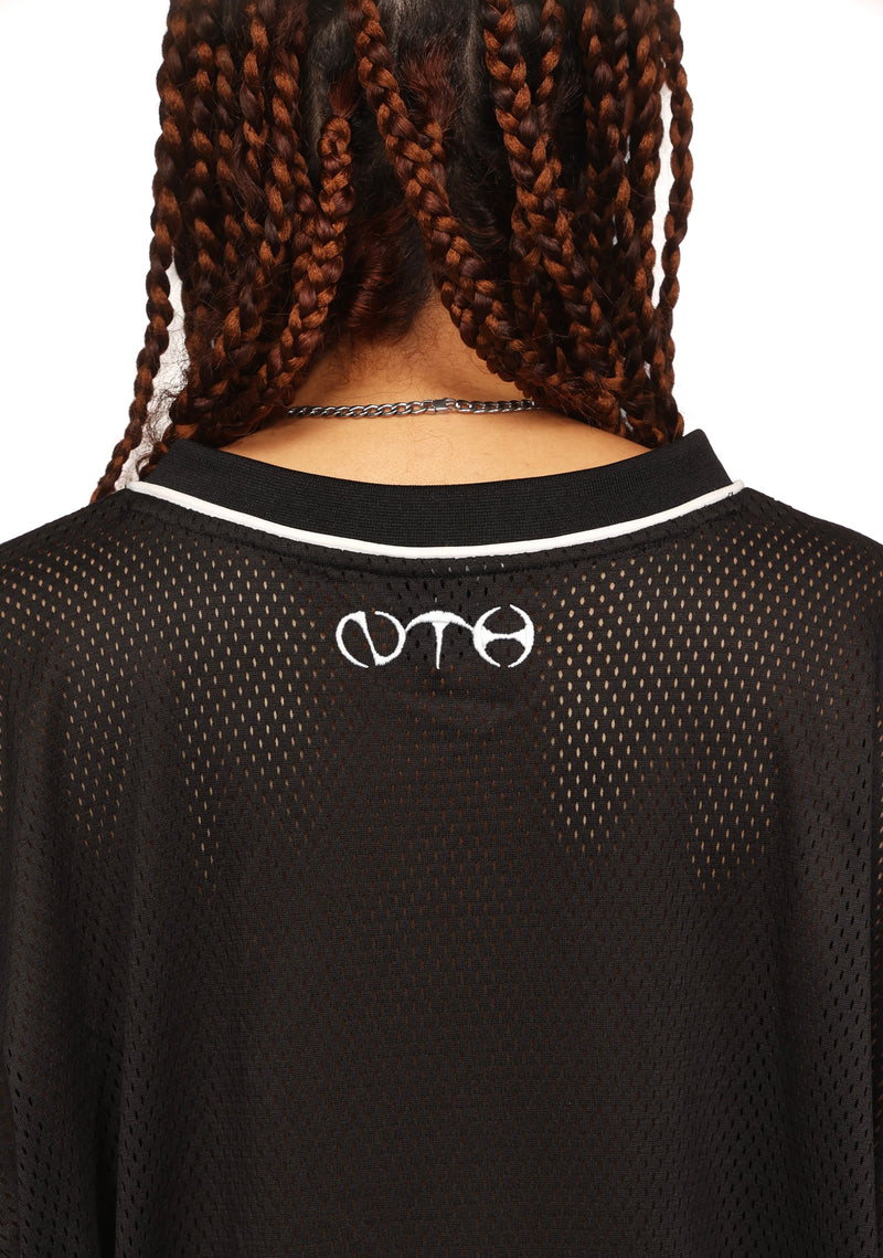 Nth ACTIVE AIRTEX MESH OVERSIZED JERSEY BLACK