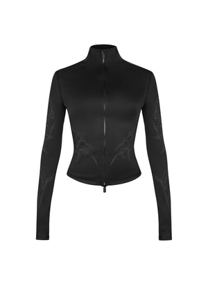 Nth ACTIVE CYBER ZIP THROUGH JACKET BLACK