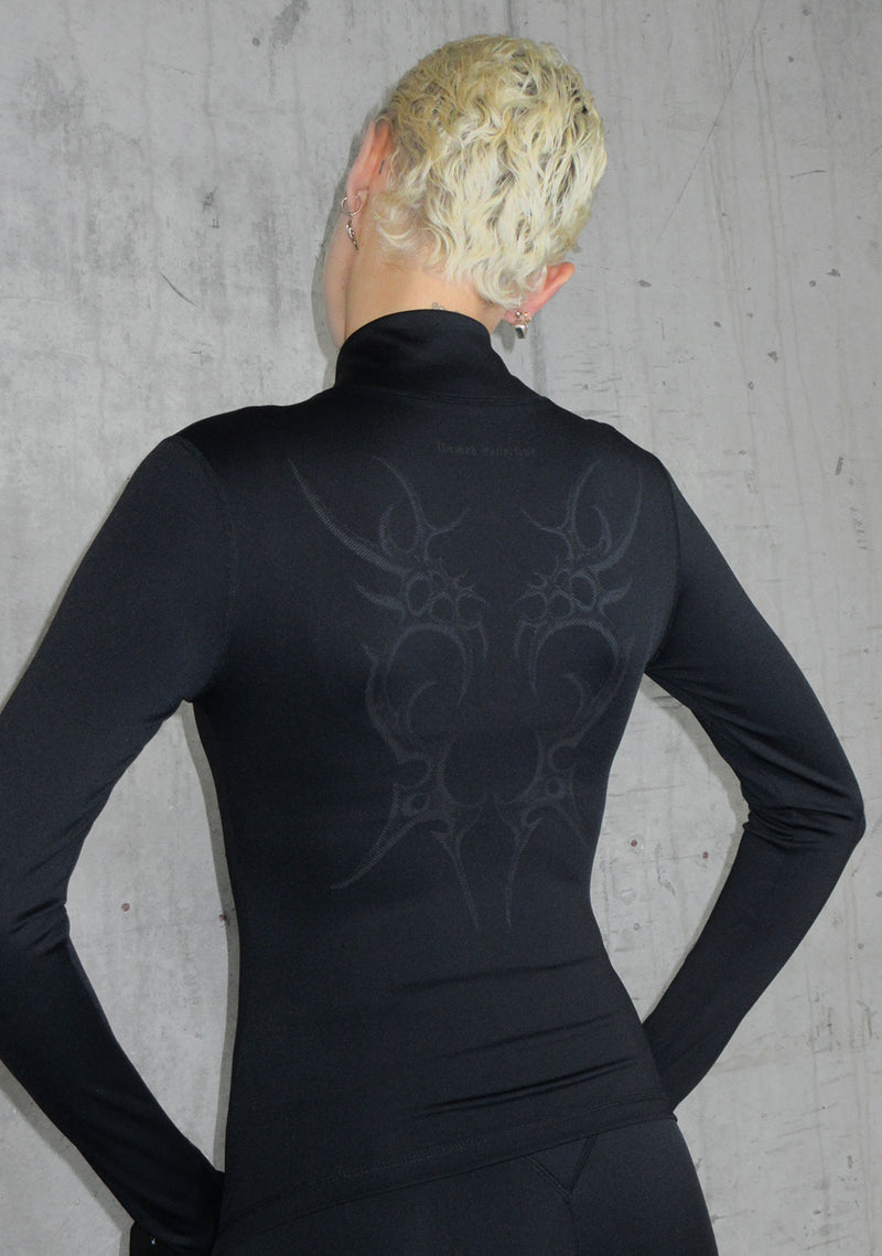 Nth ACTIVE CYBER ZIP THROUGH JACKET BLACK