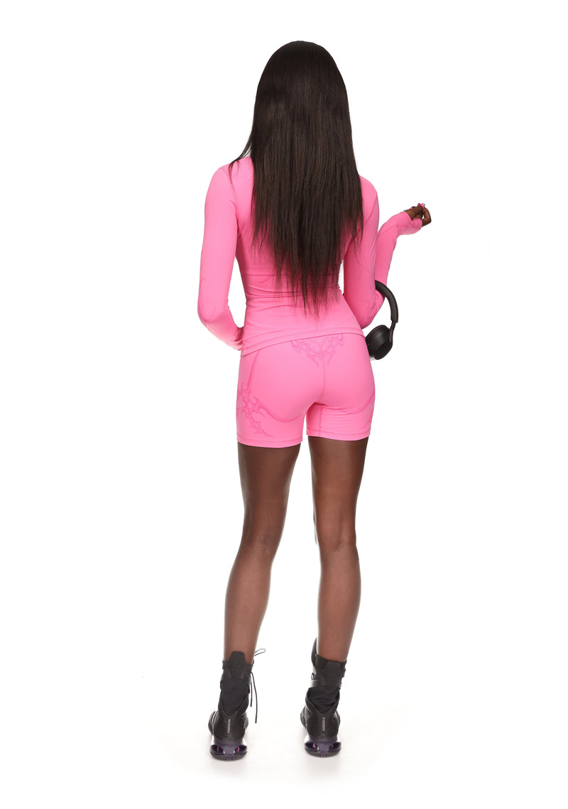 Nth ACTIVE CYBER ZIP THROUGH JACKET HOT PINK