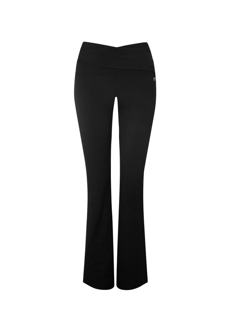 Nth ACTIVE FLARED LEGGINGS BLACK
