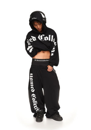 Nth ACTIVE OLD ENGLISH OVERSIZED SWEATPANTS BLACK