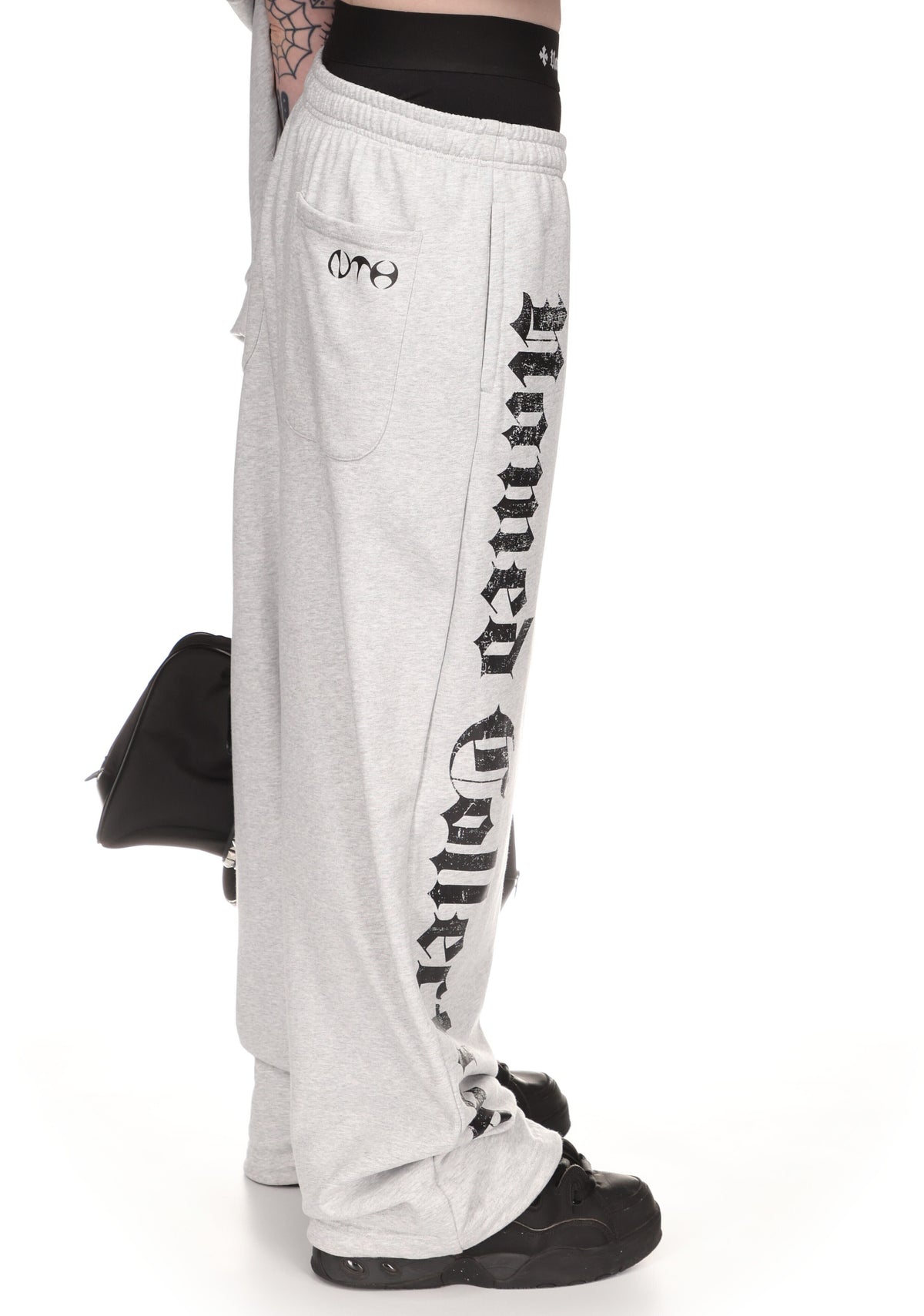Nth ACTIVE OLD ENGLISH OVERSIZED SWEATPANTS GREY MARL