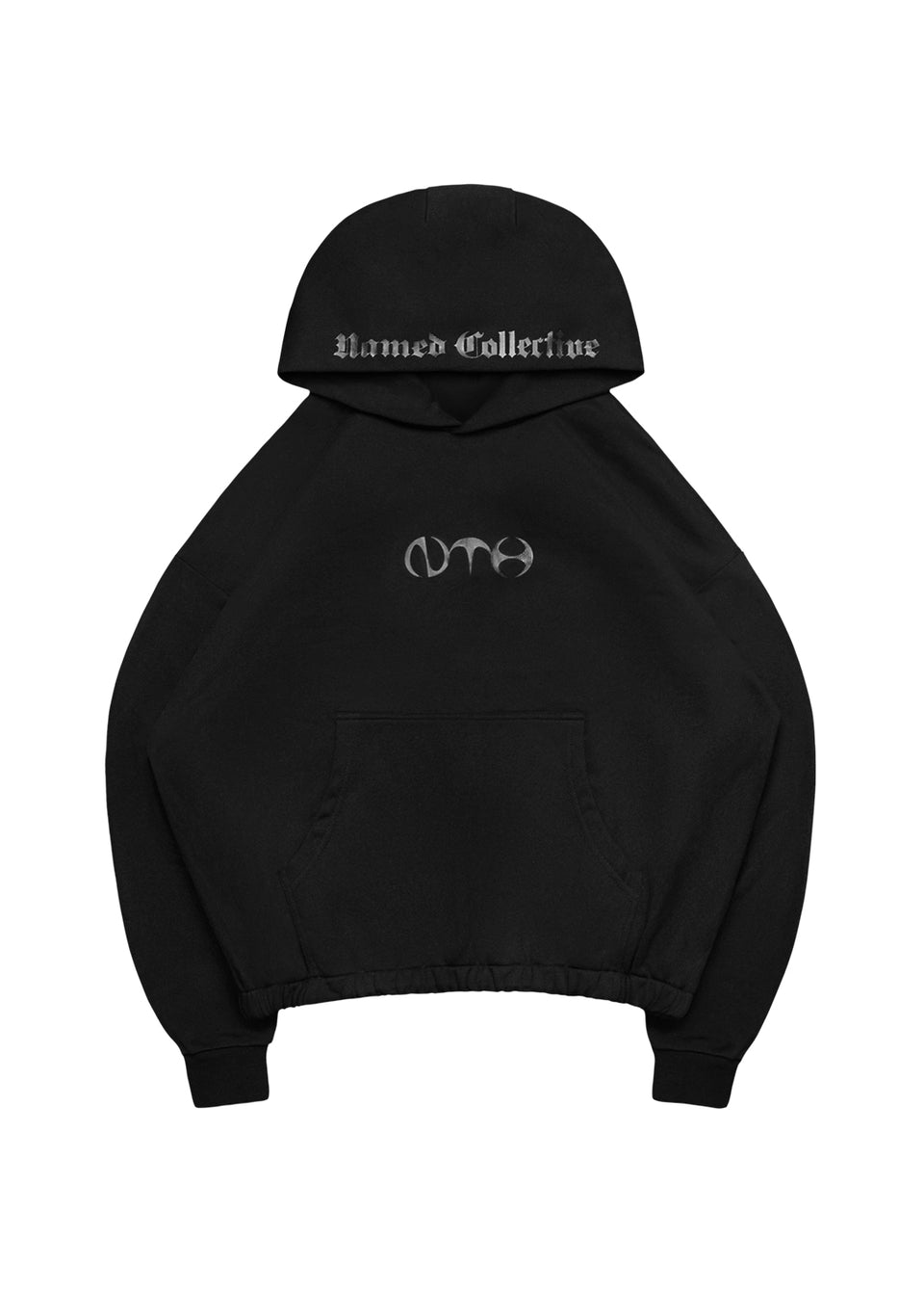 Nth ACTIVE OVERSIZED PULLOVER HOODIE BLACK