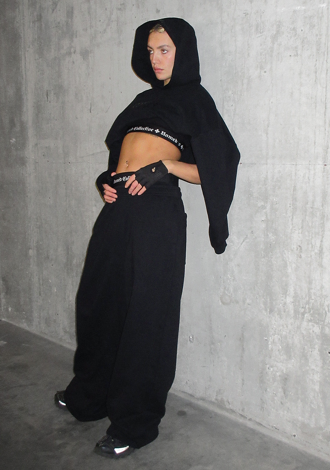 Nth ACTIVE OVERSIZED SWEATPANTS BLACK