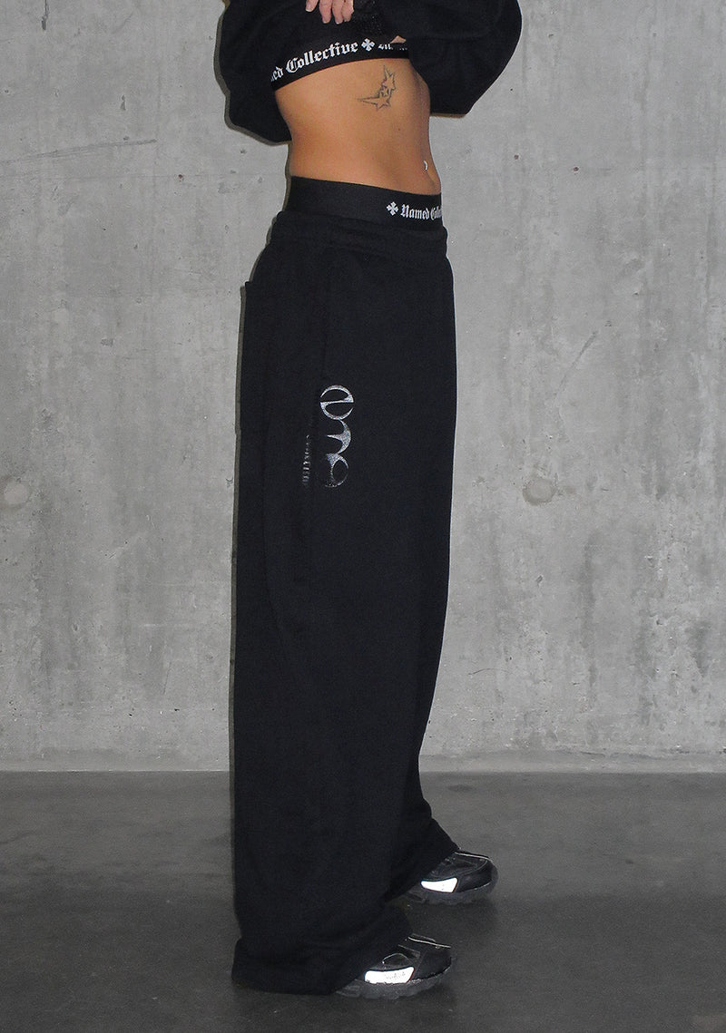 Nth ACTIVE OVERSIZED SWEATPANTS BLACK
