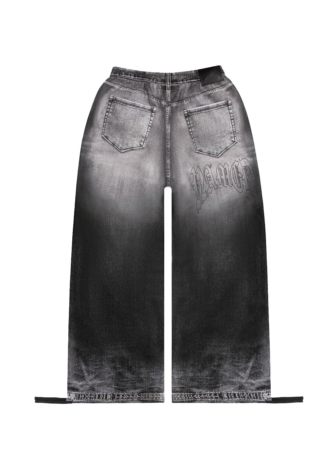 OFF GRID DENIM EFFECT OVERSIZED SWEATPANTS WASHED BLACK