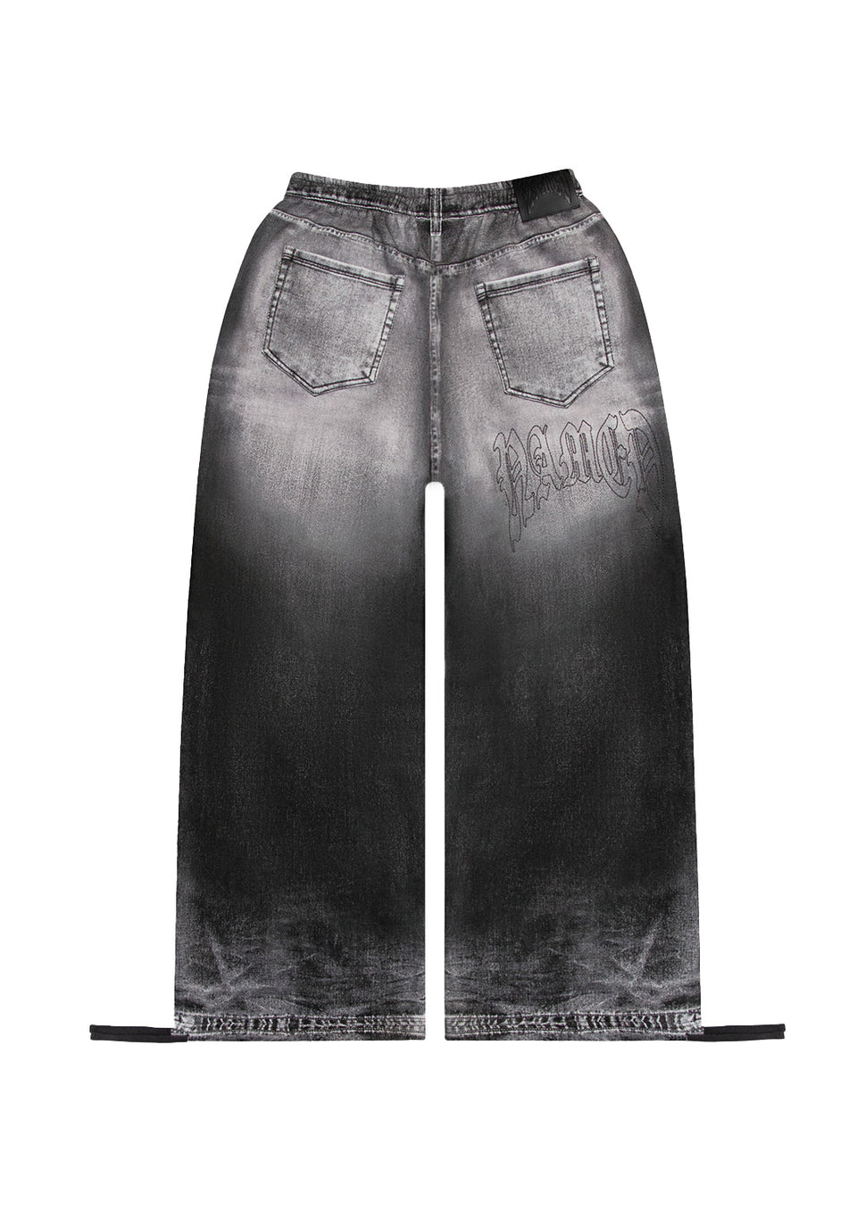 OFF GRID DENIM EFFECT OVERSIZED SWEATPANTS WASHED BLACK