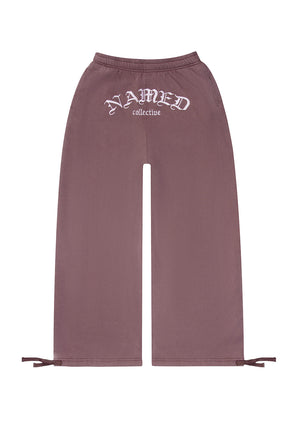 OLD ENGLISH OVERSIZED SWEATPANTS WASHED MAUVE