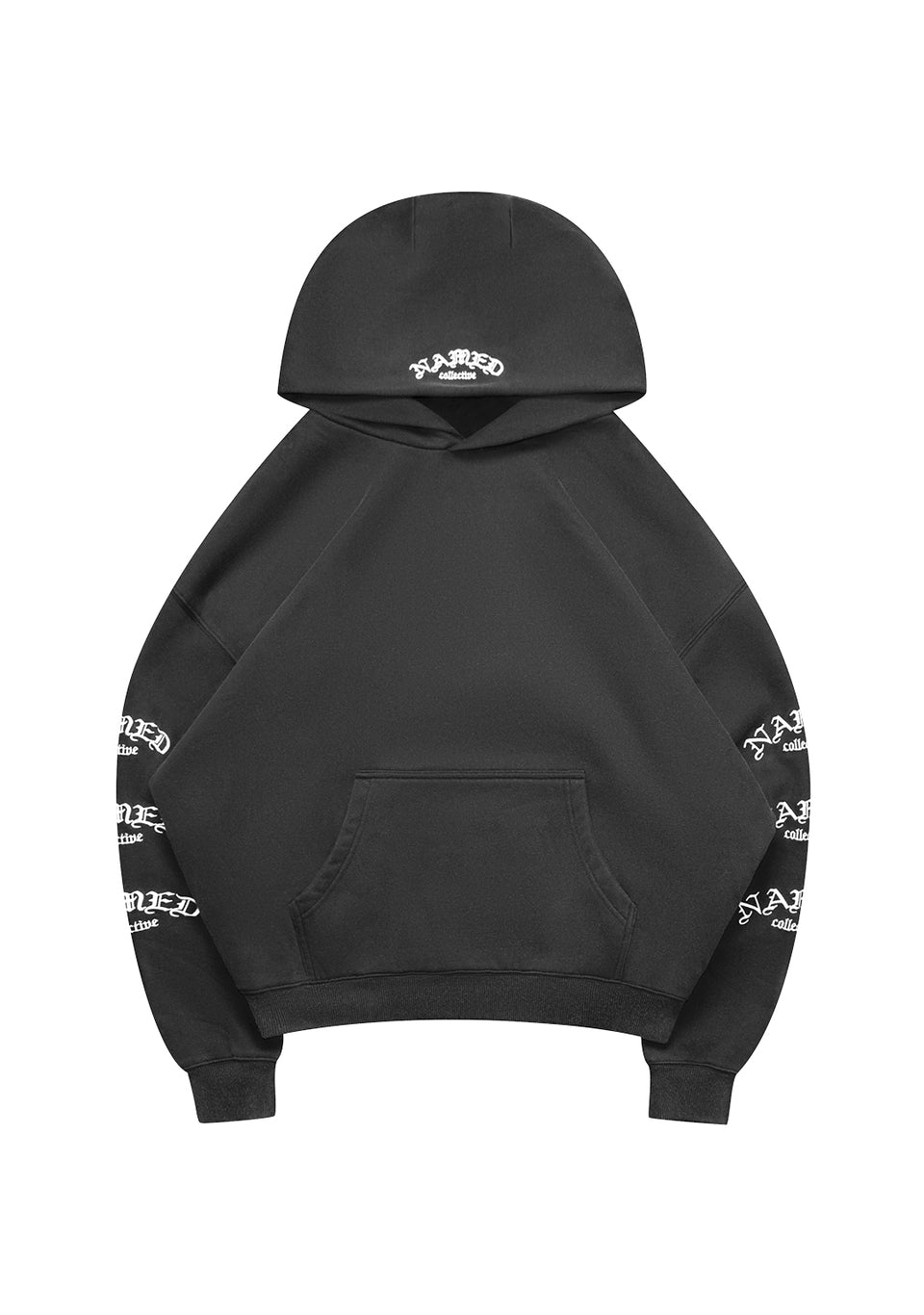 OLD ENGLISH PULLOVER HOODIE WASHED CHARCOAL